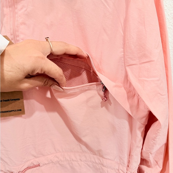 Avalanche Pink Lightweight Hooded Windbreaker Jacket • Zip Pockets • Size S - Picture 4 of 14